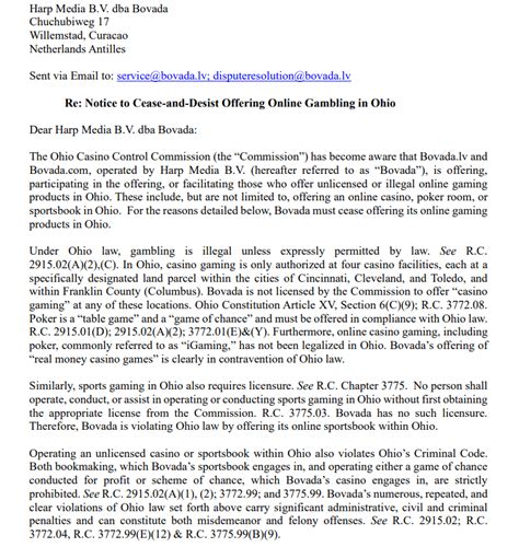 is bovada legal in ohio|Bovada Shuts Down in Ohio Following Cease and Desist.